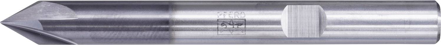 Ein Metallversenker mit konischer Spitze und zylindrischem Körper, mit glatten, reflektierenden Oberflächen und eingravierter Beschriftung.