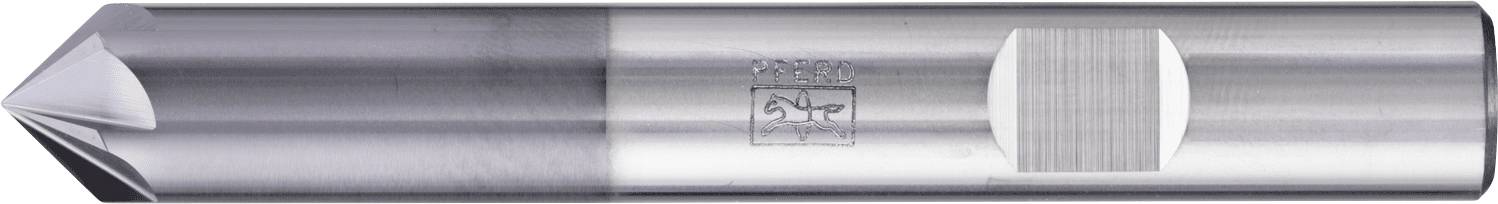 Ein silberfarbener Zentrierbohrer mit einer spitzen Spitze, der für das Erstellen von Anfangslöchern in Bearbeitungsprozessen entwickelt wurde.