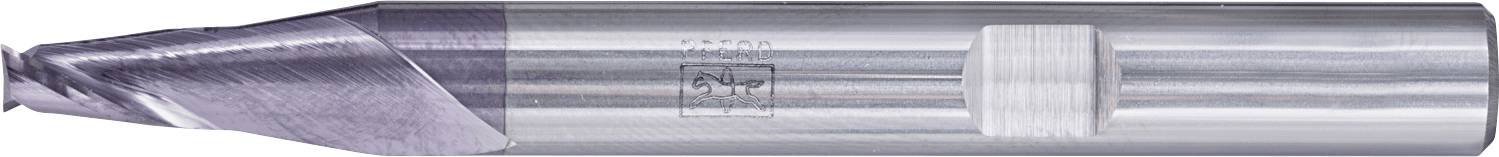 Ein Metallwerkzeug mit einer spiralförmigen Schneidkante, das in Bearbeitungsprozessen verwendet wird.