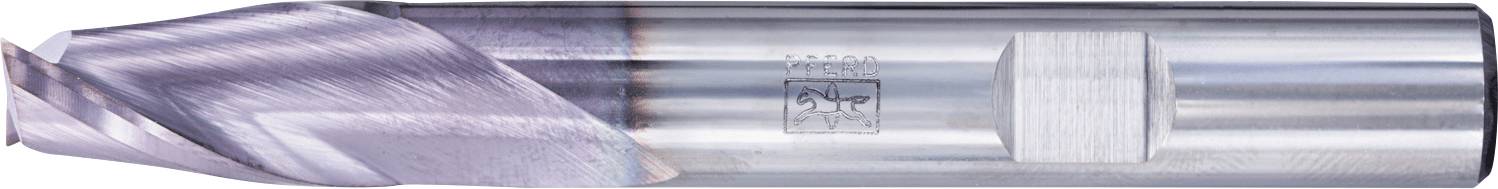 Eine Nahaufnahme eines Metallbohrers mit einer Spiralstruktur, mit glänzender Oberfläche und einem rechteckigen Etikett mit einem unleserlichen Kennzeichen.