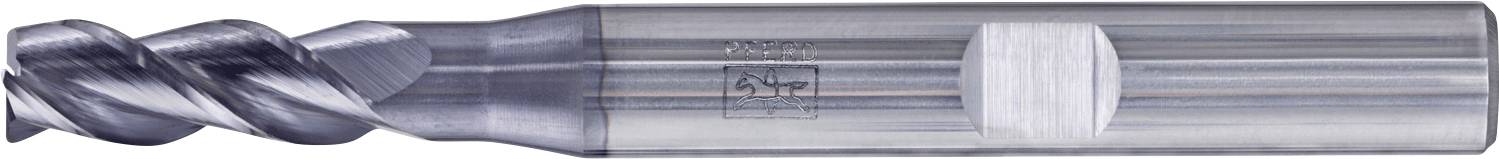 Ein Nahaufnahmebild eines zylindrischen Metallfräsers mit spiralförmigen Schneidkanten, der zum Bearbeiten oder Formen von Materialien verwendet wird.