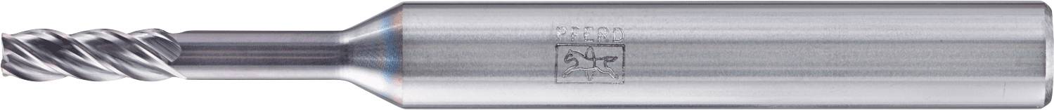 Eine Metallschaftfräse mit einer spiralförmigen Schneidkante, die häufig in Bearbeitungsprozessen zum Schneiden und Formen von Materialien verwendet wird.