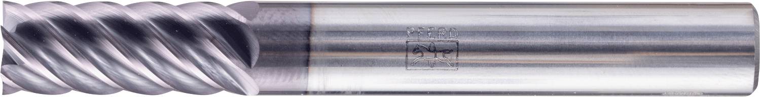 Ein Nahaufnahmefoto eines Metallfräsers mit helixförmiger Nut, der für Bearbeitungsprozesse in der Fertigung und Fabrikation verwendet wird.