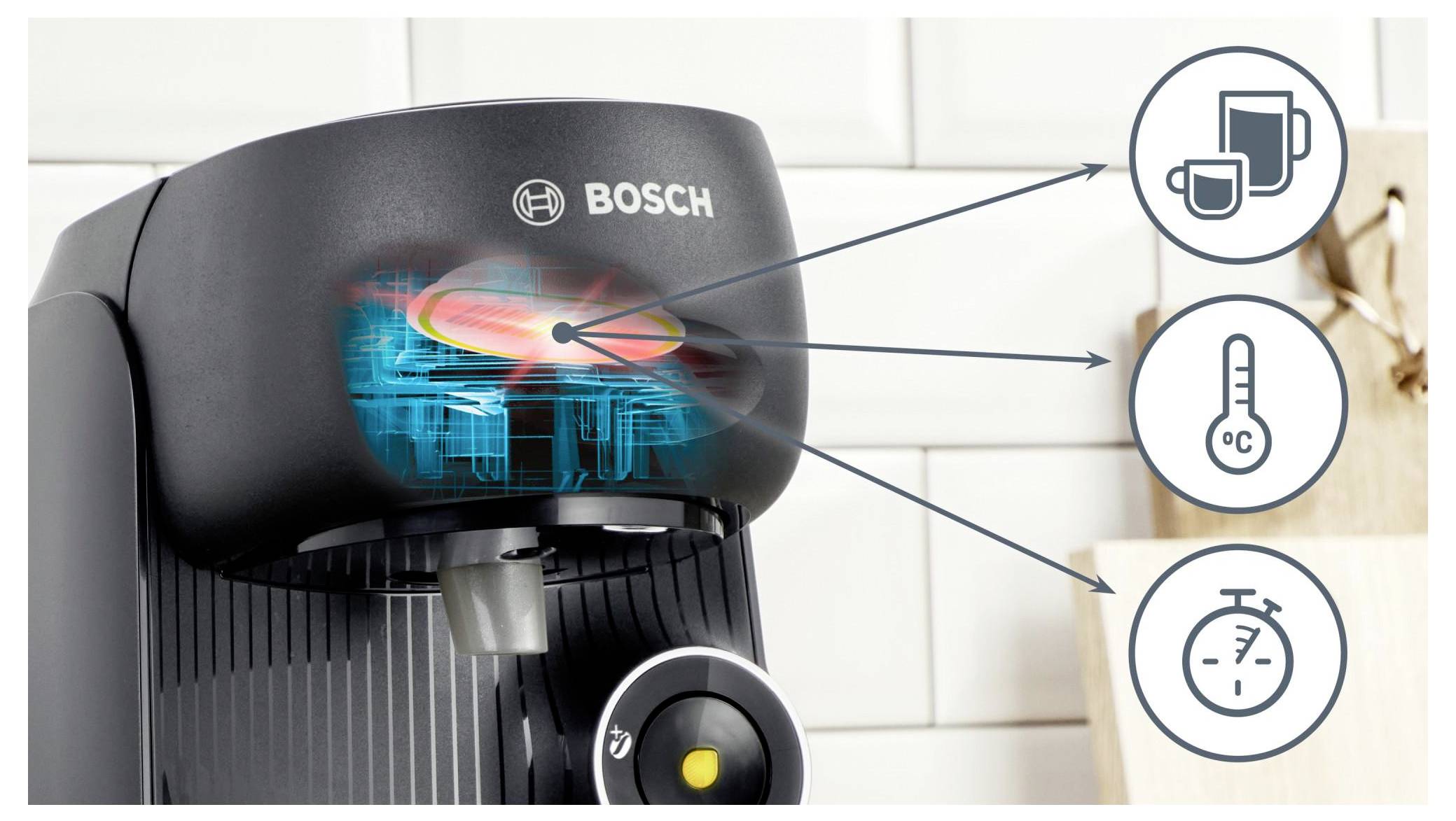 Bosch Tassimo FINESSE TAS162E Kapselmaschine Schwarz