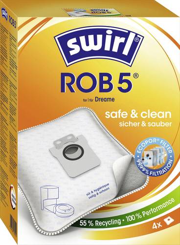 Swirl ROB 5 EcoPor Staubsaugerbeutel 4 St.