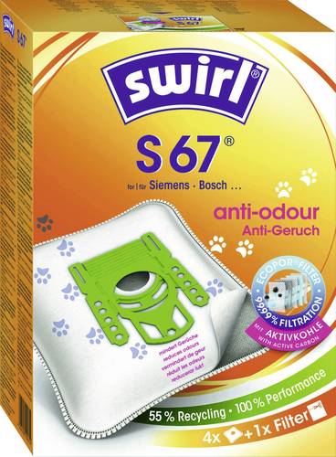 Swirl S 67 EcoPor Anti Odour Staubsaugerbeutel 4 St.