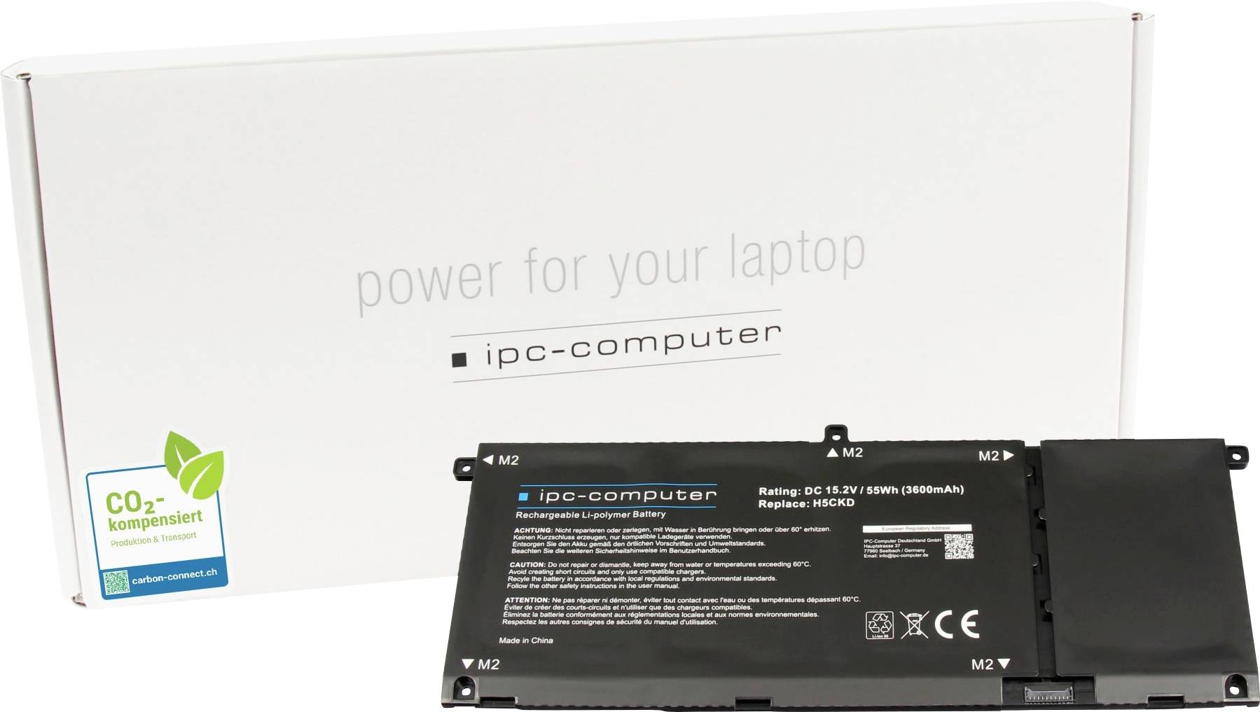 Ipc-computer Notebook-Akku Akku H5CKD REPLACE 15.20V 3600 mAh