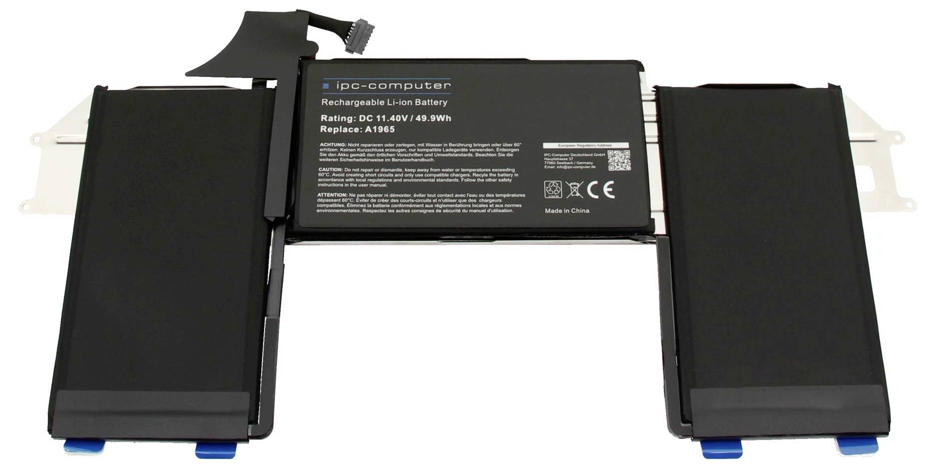 Ipc-computer Notebook-Akku Akku A1965 REPLACE (B-Ware) 11.40V 4200 mAh