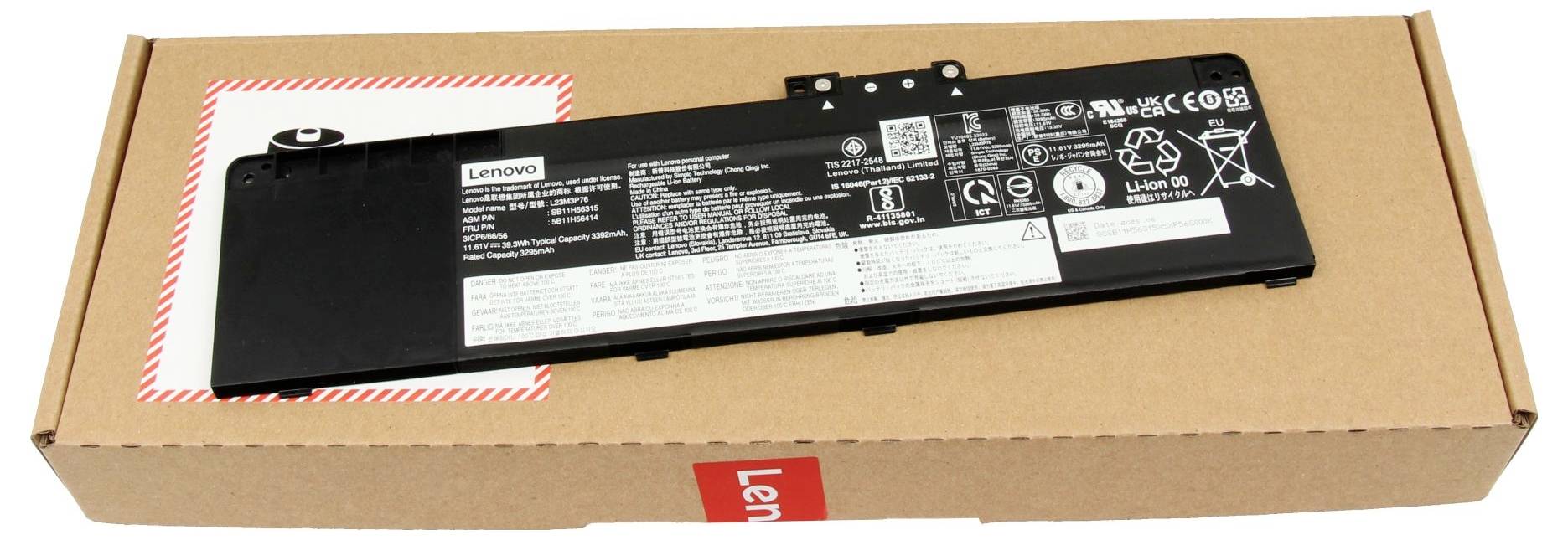 Lenovo Notebook-Akku Akku 5B11H56414 11.61V 3390 mAh