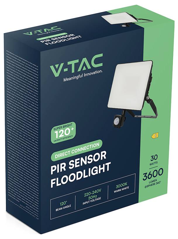 V-TAC VT-4919-FC 23841 LED-Außenstrahler EEK: E (A - G) 20W Leuchtfarben: Warmweiß