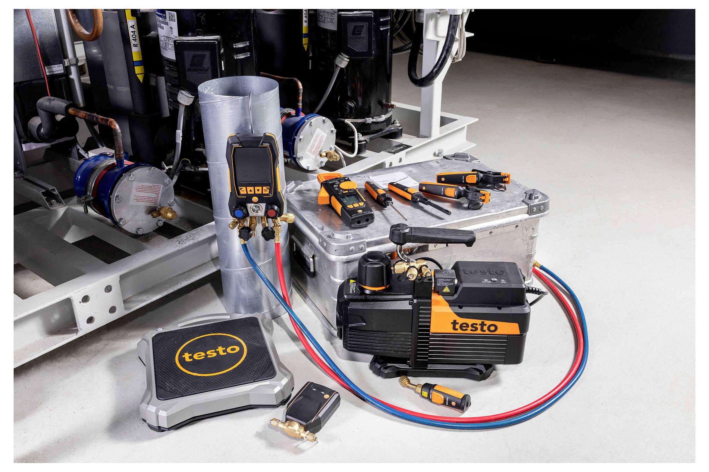 Testo Wärmepumpen-Profi-Set 558s - Wärmepumpen-Set M Druck, Vakuum, Temperatur