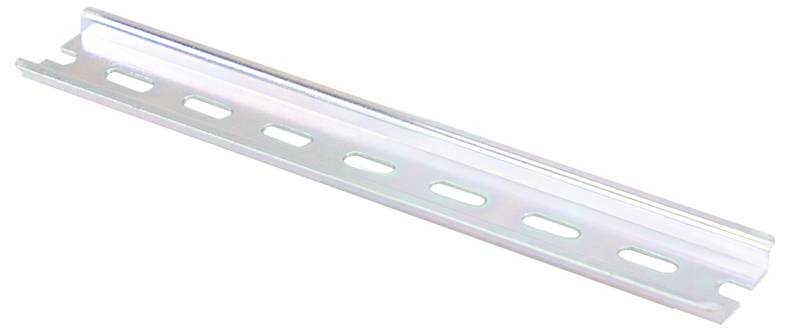 Ein langes, metallisches, geschlitztes C-Profil, das zum Montieren, Aufhängen und Abstützen von Strukturen in Bau- und industriellen Anwendungen verwendet wird.