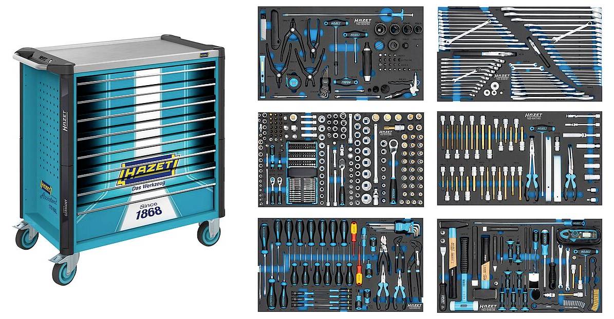 Hazet 179NXL-8S1/515 Werkstattwagen Herstellerfarbe: Blau, Schwarz
