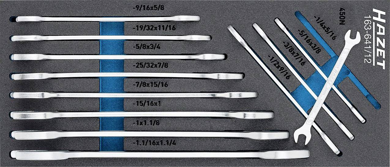 Hazet 163-641/12 Doppel-Maulschlüssel-Satz
