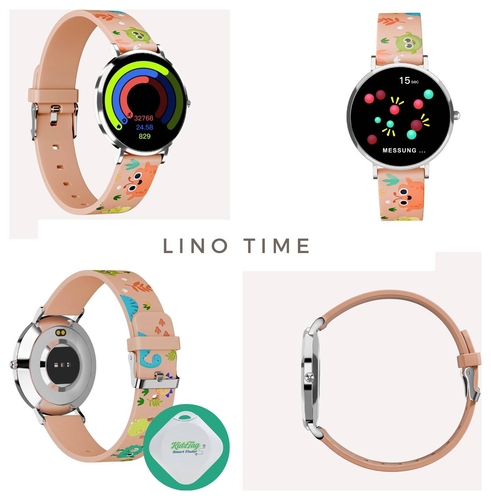XCOAST LINO TIME Kinder-Smartwatch 38mm Pink