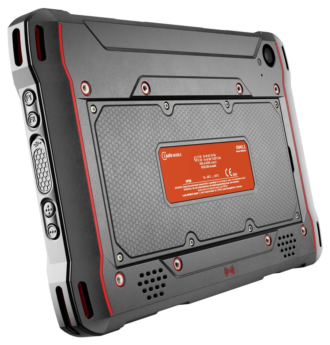 ISafe MOBILE IS945.1 Ex-geschütztes Tablet 25.7cm (10.1 Zoll) 128GB 5G, LTE/4G, WiFi Schwarz, Rot Qualcomm® Kryo Octa Core