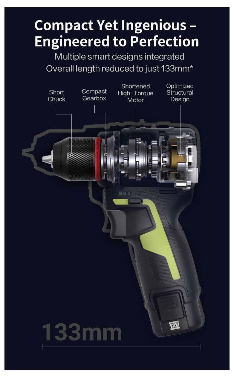 Worx Professional WU927 Akku-Schlagschrauber, Akku-Bohrschrauber 12V 2 Ah, 4Ah Li-Ion inkl. 2. Akku, inkl. Ladegerät, inkl
