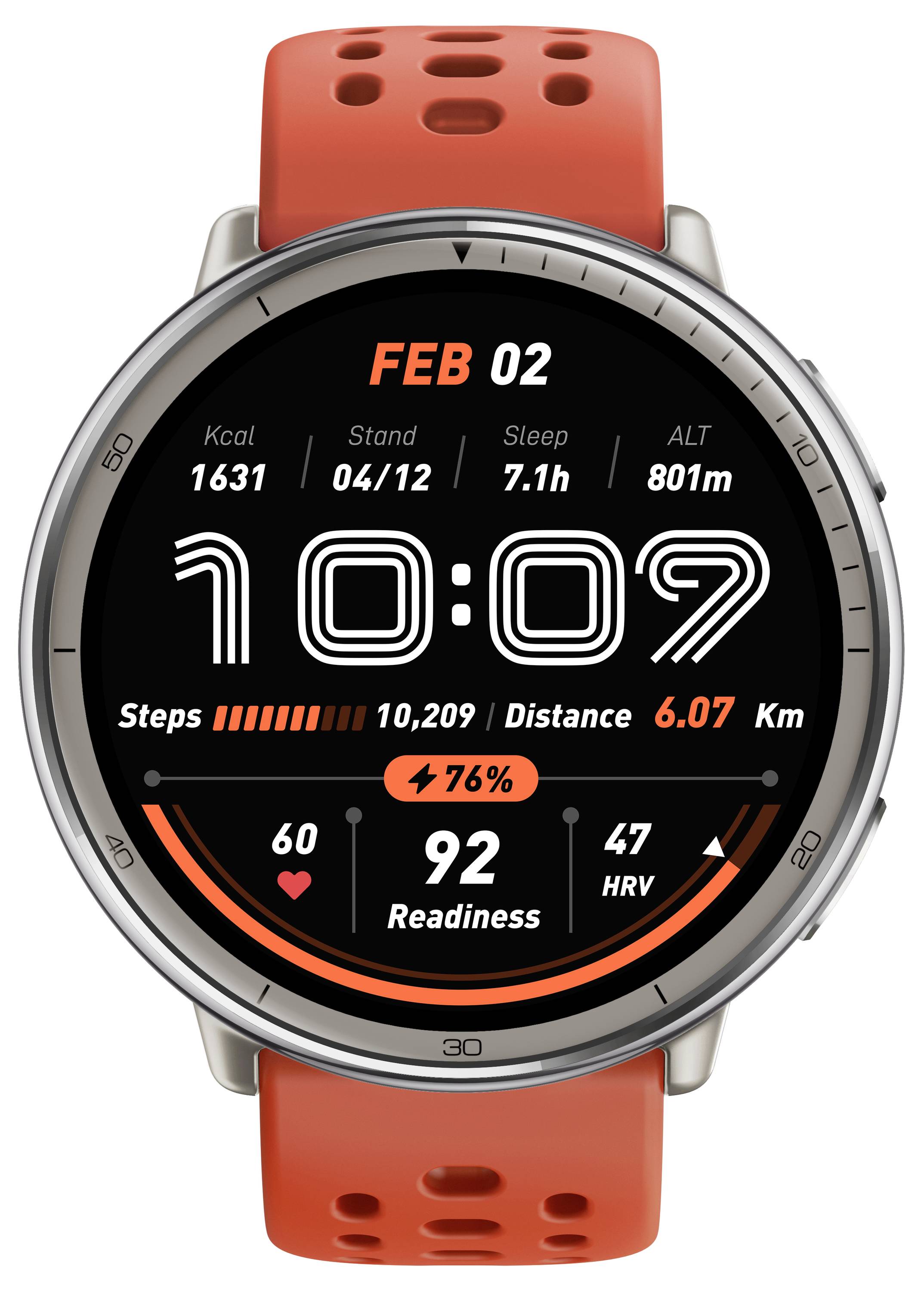 Amazfit Active 2 Round Premium Smartwatch Schwarz