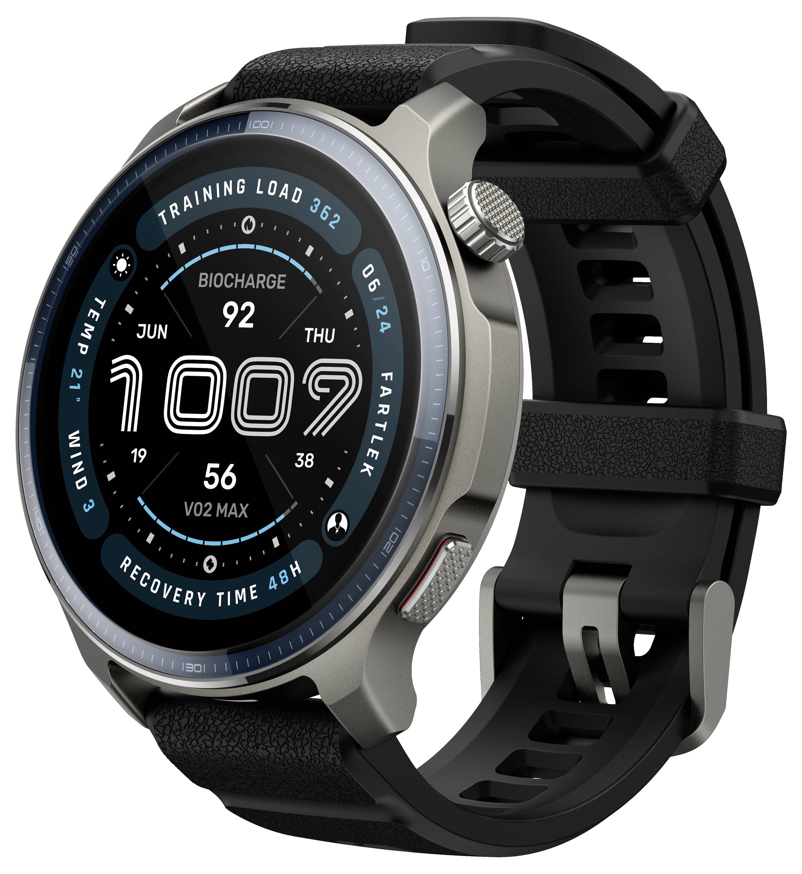 Amazfit Balance 2 Smartwatch Schwarz