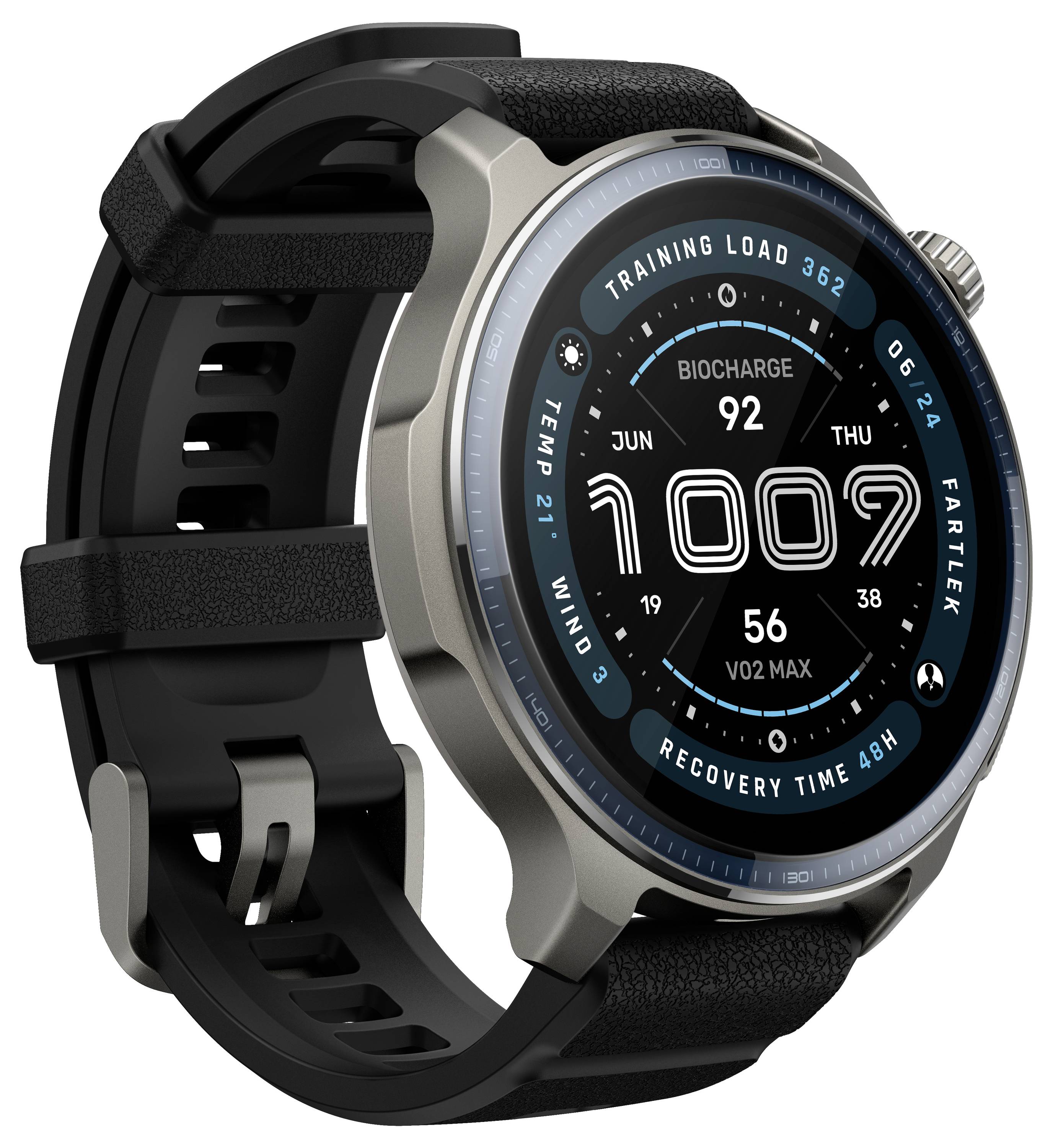 Amazfit Balance 2 Smartwatch Schwarz