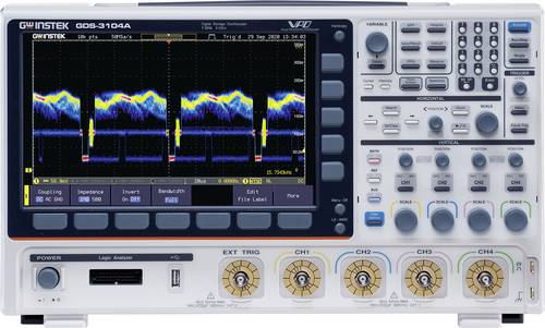 GW Instek GDS-3104A Digital-Oszilloskop 1 GHz 5 GSa/s 200 Mpts 8 Bit 1 St.