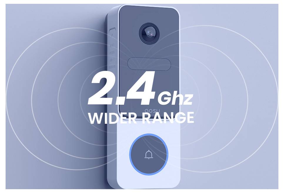 Aosu AOS-V8E0.WAEU01000 Funkklingel Komplett-Set mit USB-Anschluss