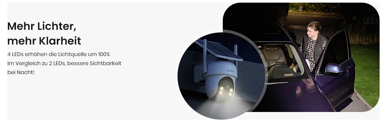 'Ein Mann verlässt nachts ein Auto. Text liest sich: 