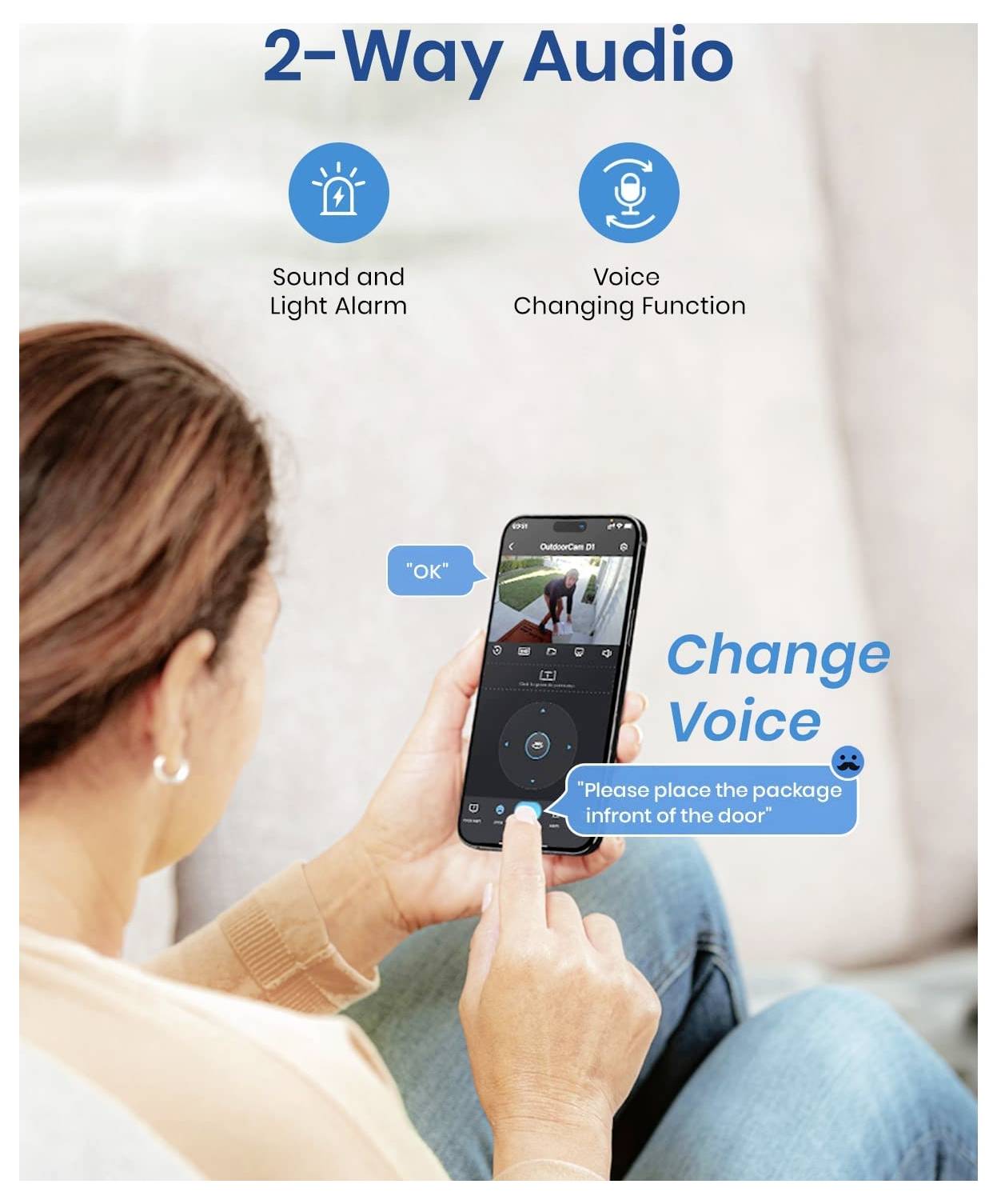 Eine Person nutzt eine Smartphone-App mit der 