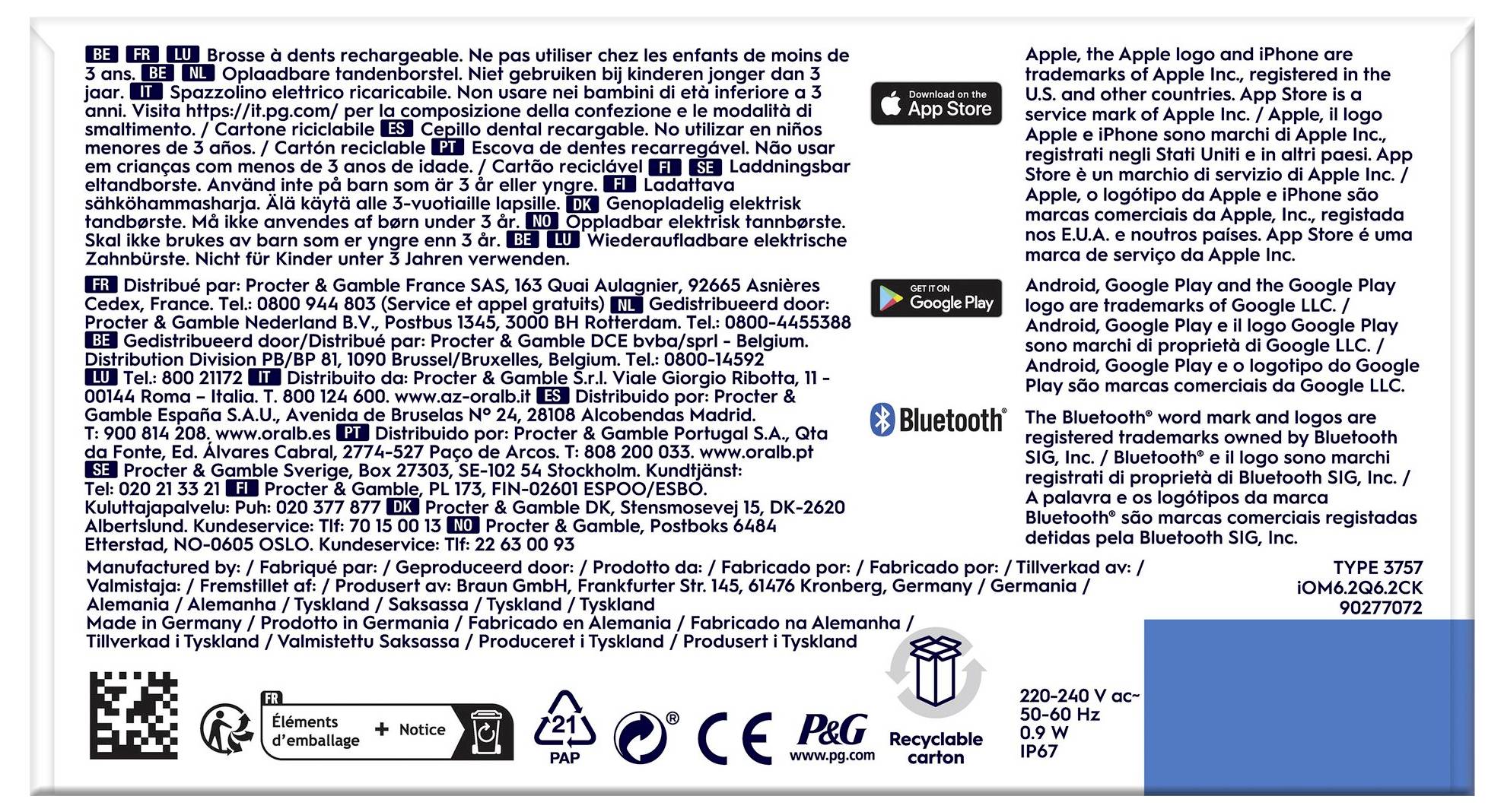 Oral-B iO Series 6 Black Onyx 4210201409199 Elektrische Zahnbürste