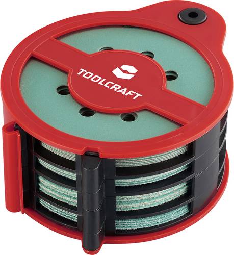 TOOLCRAFT 35 Stk. TO-10674219 Multischleifpapier-Set mit Klett Körnung (num) 80, 120, 180, 240 1 Se