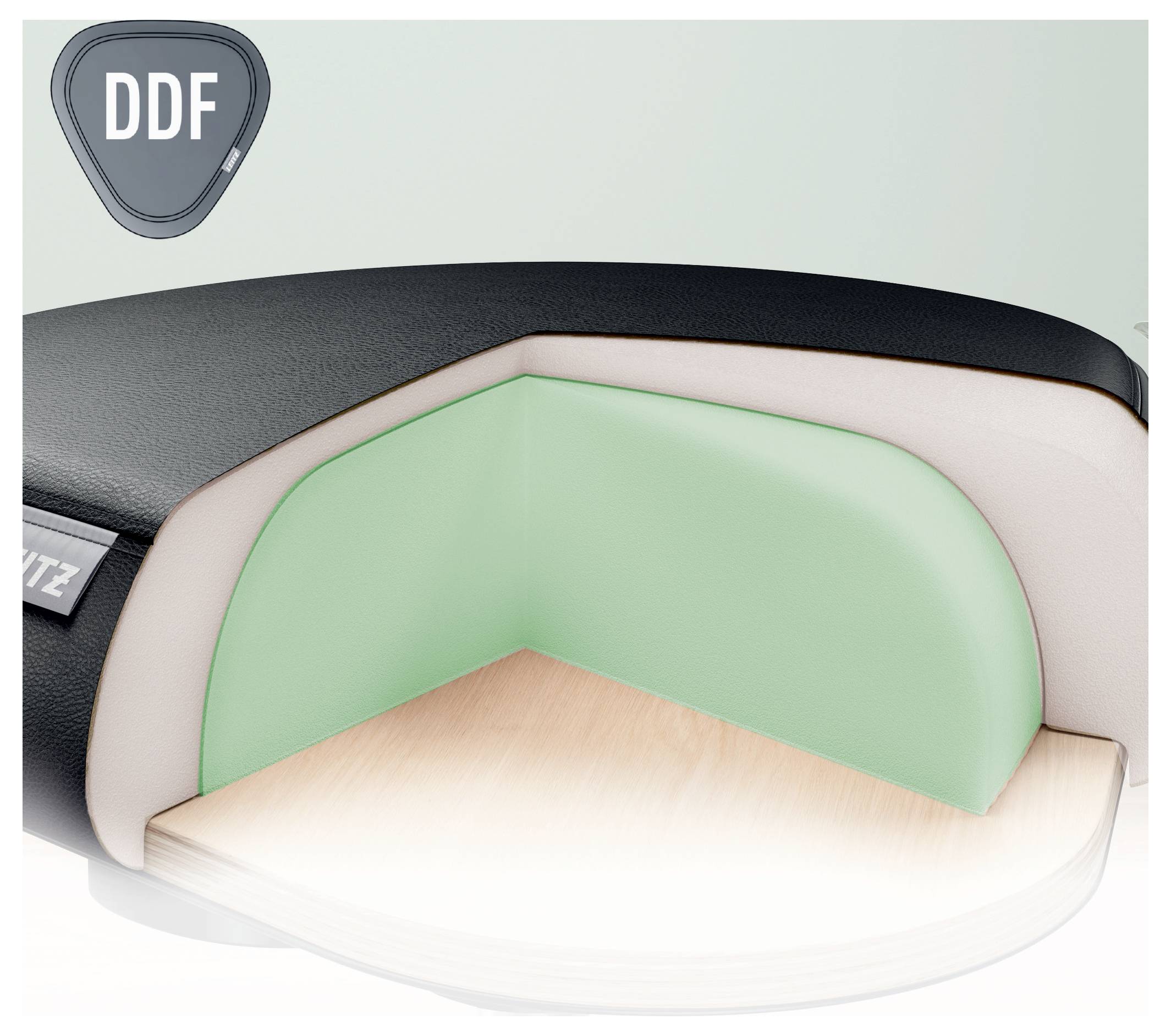 Leitz Sitzhocker Schwarz 65780095