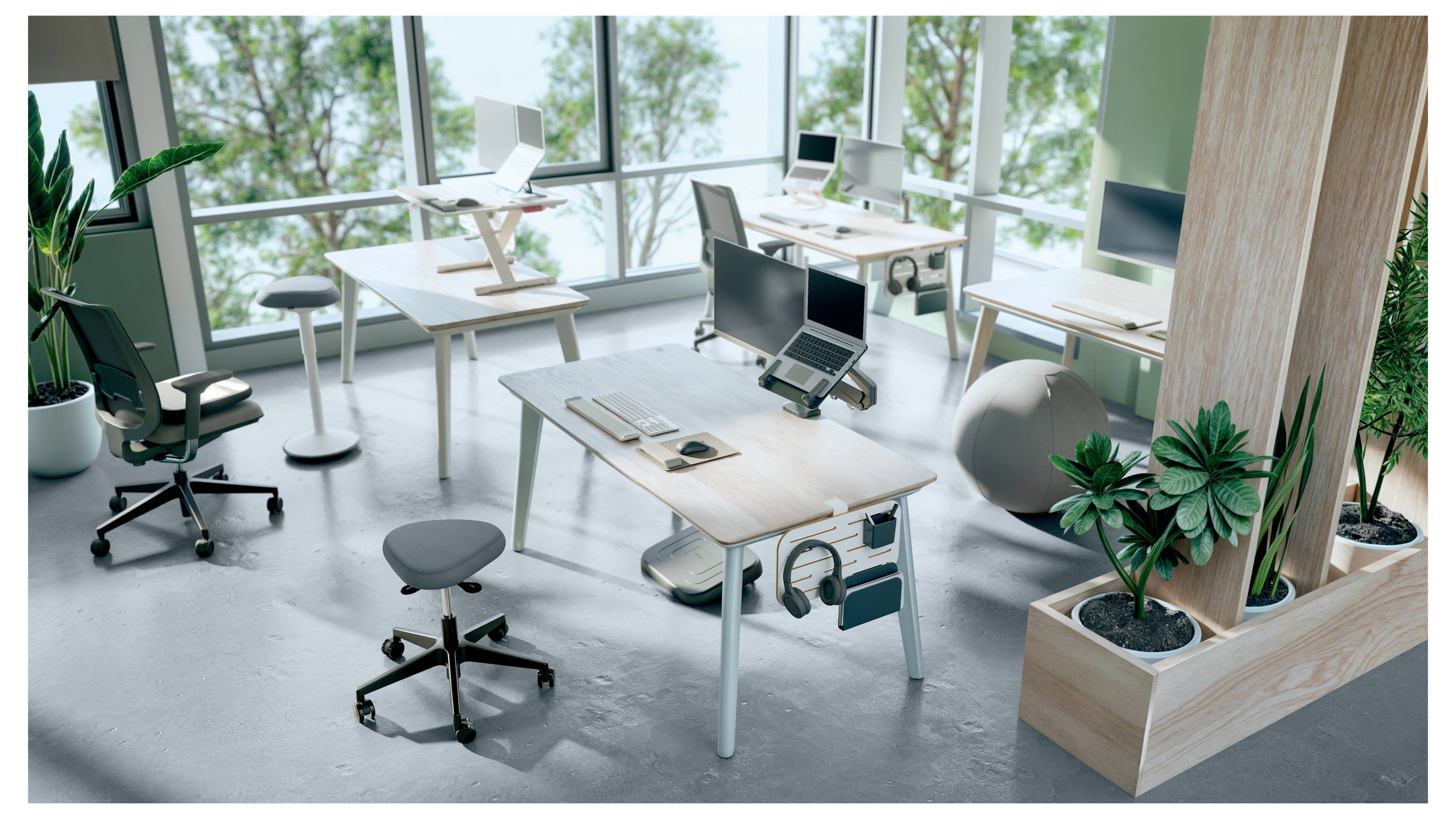 Leitz Sitzhocker Grau, Schwarz 65770095