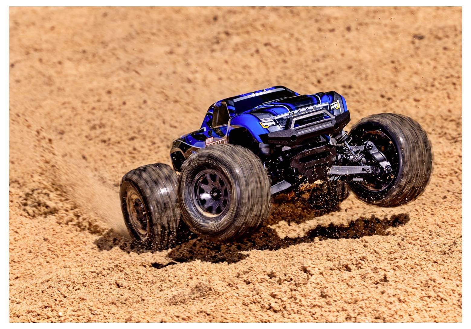 Traxxas Mini Maxx BL-2s Blau Brushless 1:10 RC Modellauto Elektro Monstertruck Allradantrieb (4WD) 2,4GHz
