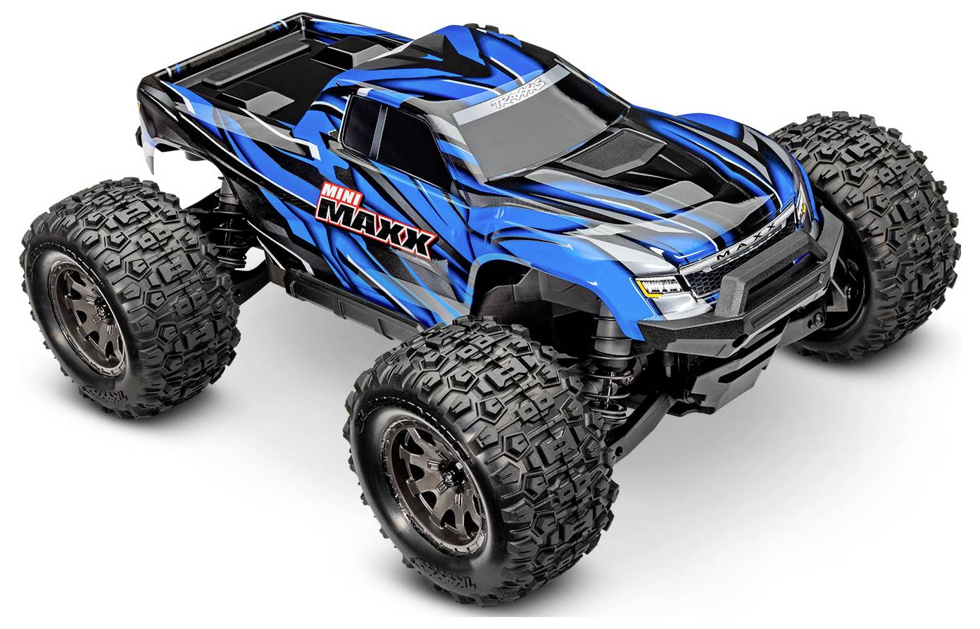 Traxxas Mini Maxx BL-2s Blau Brushless 1:10 RC Modellauto Elektro Monstertruck Allradantrieb (4WD) 2,4GHz