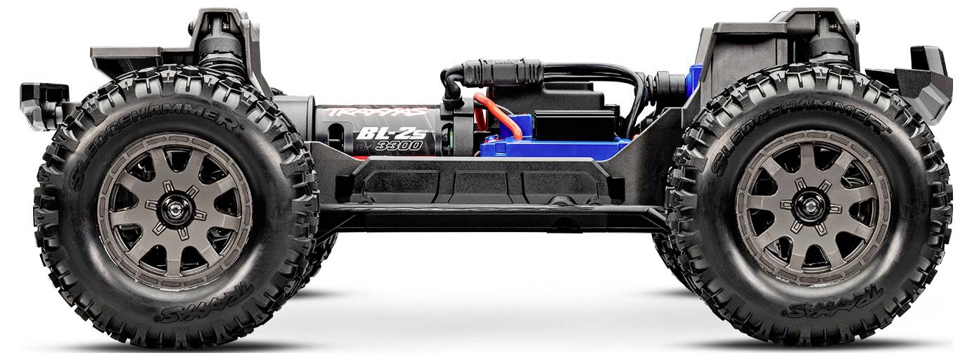 Traxxas Mini Maxx BL-2s Blau Brushless 1:10 RC Modellauto Elektro Monstertruck Allradantrieb (4WD) 2,4GHz