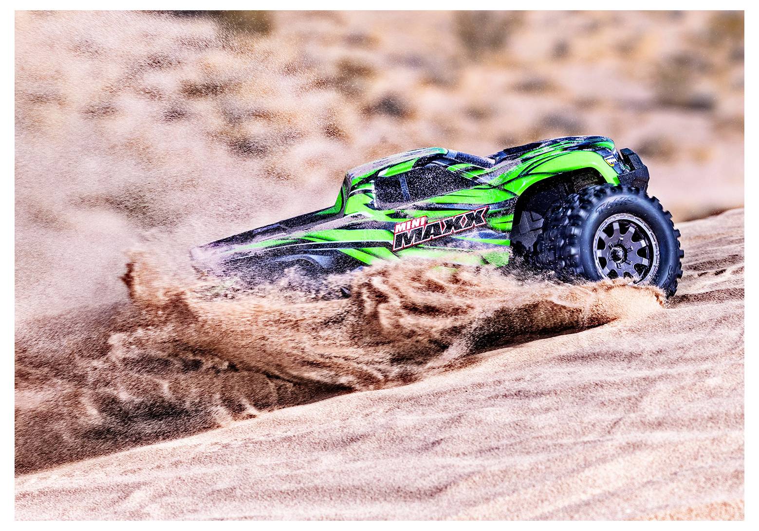 Traxxas Mini Maxx BL-2s Grün Brushless 1:10 RC Modellauto Elektro Monstertruck Allradantrieb (4WD) 2,4GHz