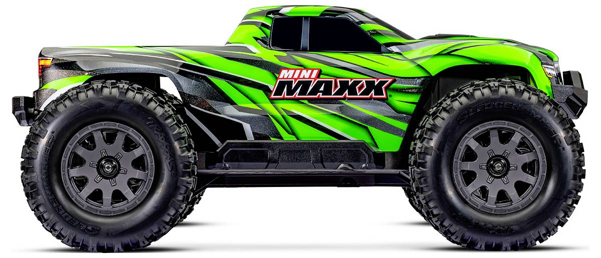 Traxxas Mini Maxx BL-2s Grün Brushless 1:10 RC Modellauto Elektro Monstertruck Allradantrieb (4WD) 2,4GHz