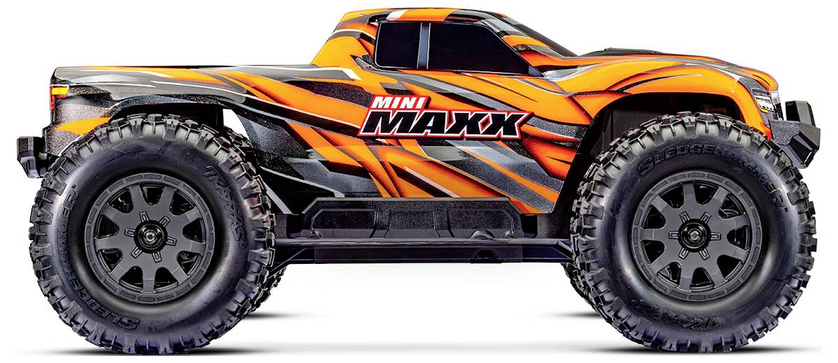 Traxxas Mini Maxx BL-2s Orange Brushless 1:10 RC Modellauto Elektro Monstertruck Allradantrieb (4WD) 2,4GHz