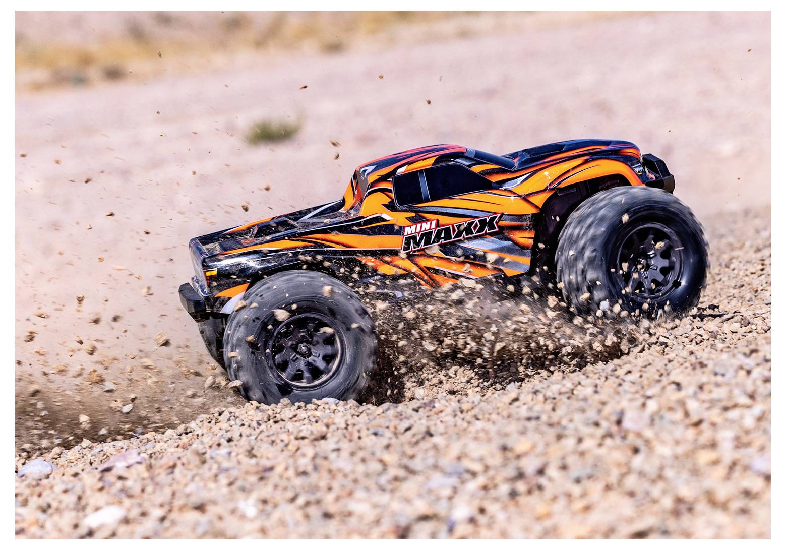 Traxxas Mini Maxx BL-2s Orange Brushless 1:10 RC Modellauto Elektro Monstertruck Allradantrieb (4WD) 2,4GHz