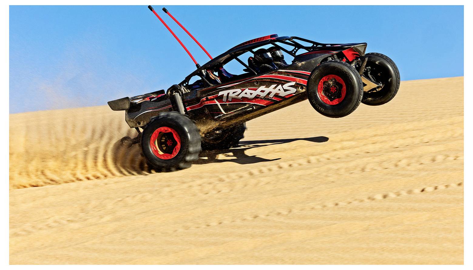 Traxxas Funco Pro Scale Replica Rot Brushless RC Modellauto Elektro Sand Buggy Frontantrieb (2WD) RtR 2,4GHz