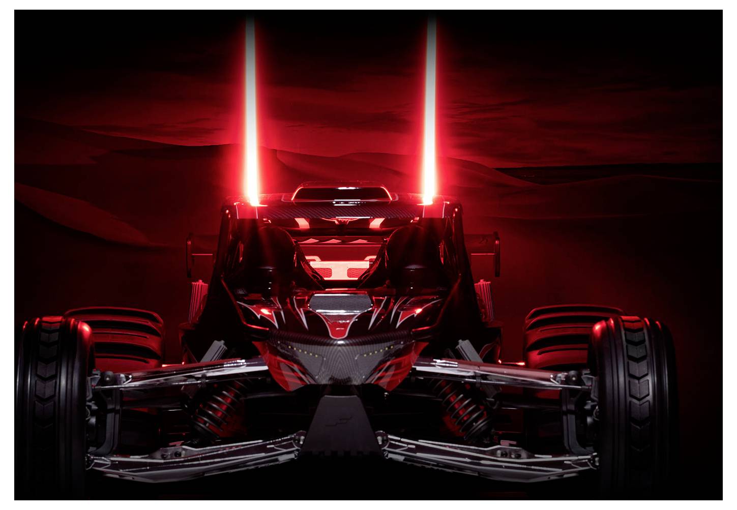 Traxxas Funco Pro Scale Replica Rot Brushless RC Modellauto Elektro Sand Buggy Frontantrieb (2WD) RtR 2,4GHz