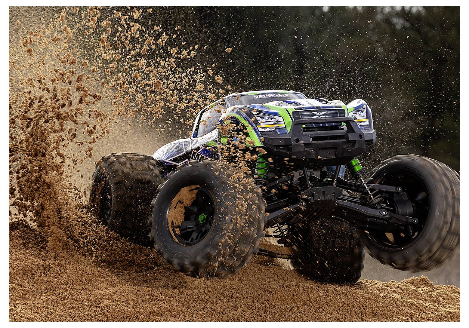Traxxas X-Maxx Grün Brushless RC Modellauto Elektro Monstertruck Allradantrieb (4WD) RtR 2,4GHz