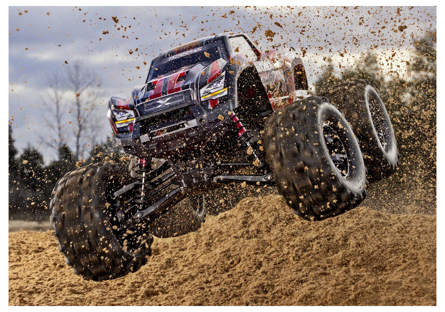 Traxxas X-Maxx Rot Brushless RC Modellauto Elektro Monstertruck Allradantrieb (4WD) RtR 2,4GHz