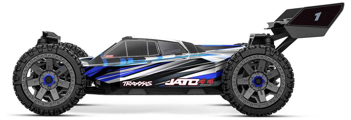Traxxas Jato 4X4 BL-2s Blau Brushless 1:8 RC Modellauto Elektro Buggy Allradantrieb (4WD) RtR 2,4GHz