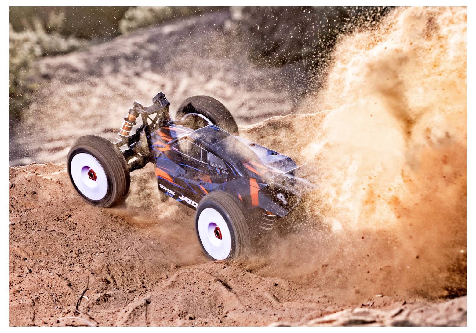 Traxxas JATO 4x4 VXL 4S Blau Brushless 1:8 RC Modellauto Elektro Buggy Allradantrieb (4WD) RtR 2,4GHz