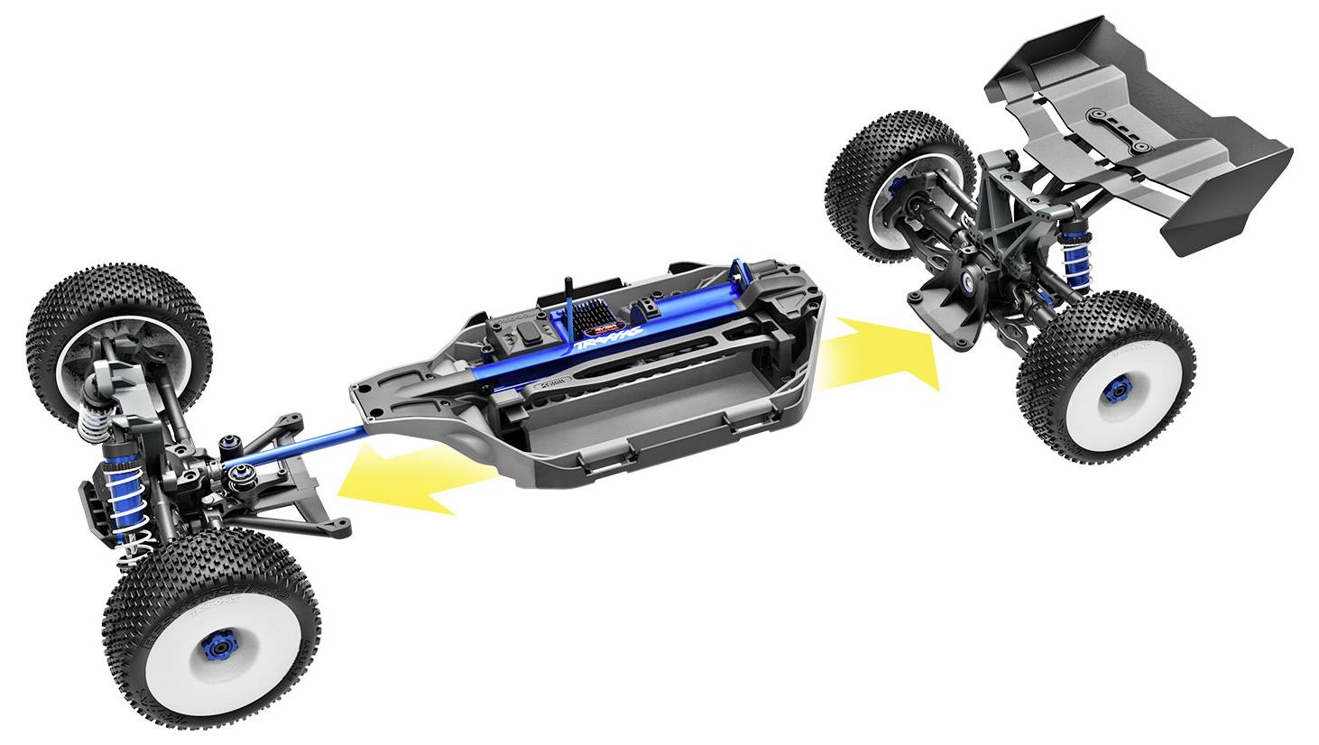 Traxxas JATO 4x4 VXL 4S Grün Brushless 1:8 RC Modellauto Elektro Buggy Allradantrieb (4WD) RtR 2,4GHz