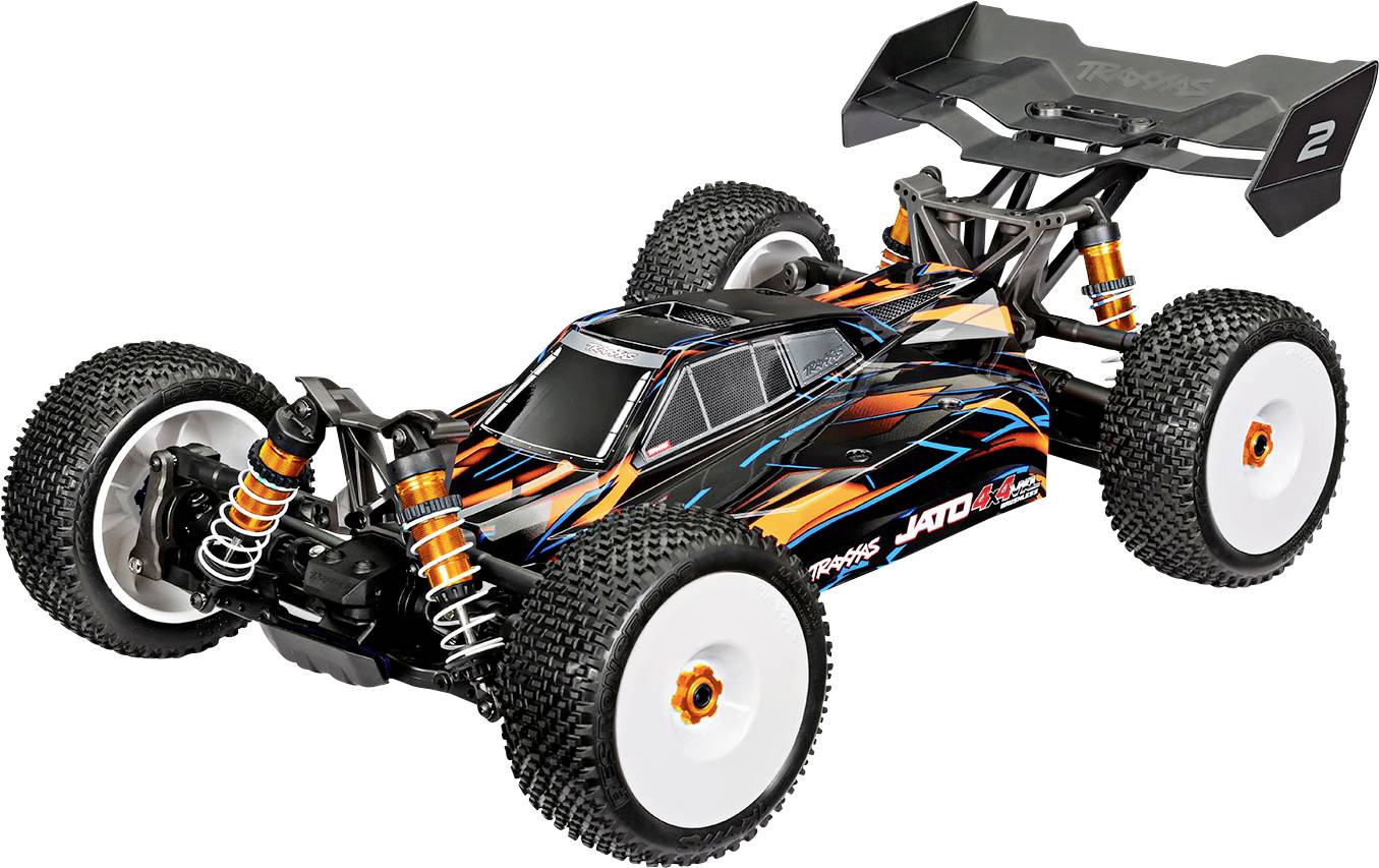 Traxxas JATO 4x4 VXL 4S Orange Brushless 1:8 RC Modellauto Elektro Buggy Allradantrieb (4WD) RtR 2,4GHz