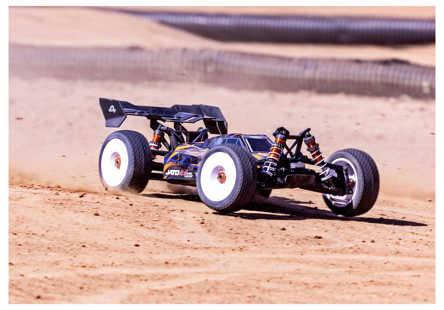 Traxxas JATO 4x4 VXL 4S Orange Brushless 1:8 RC Modellauto Elektro Buggy Allradantrieb (4WD) RtR 2,4GHz