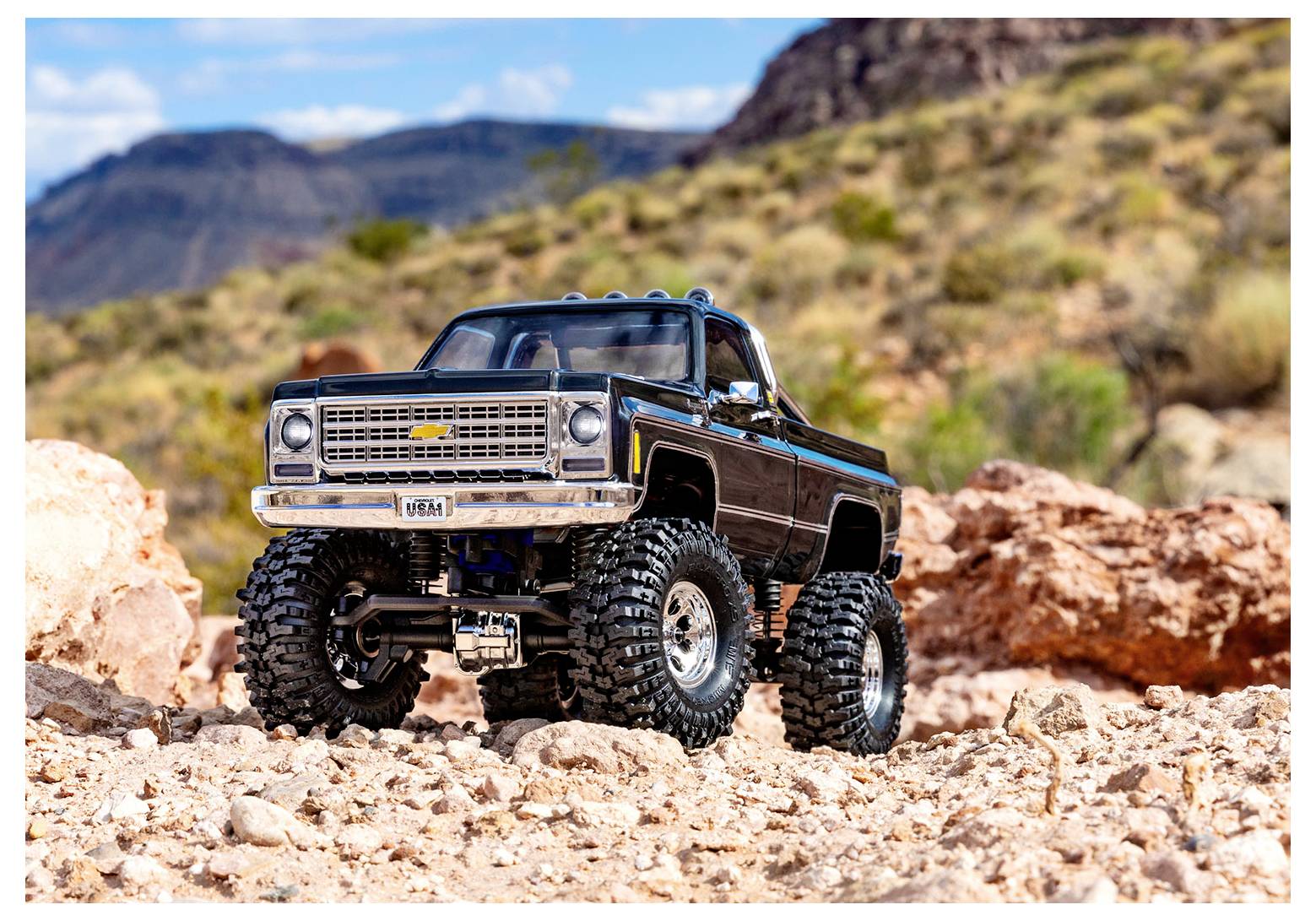 Traxxas TRX-4M Chevrolet K10 High Trail Edition Brushed 1:18 RC Modellauto Elektro Crawler Allradantrieb (4WD) 2,4GHz