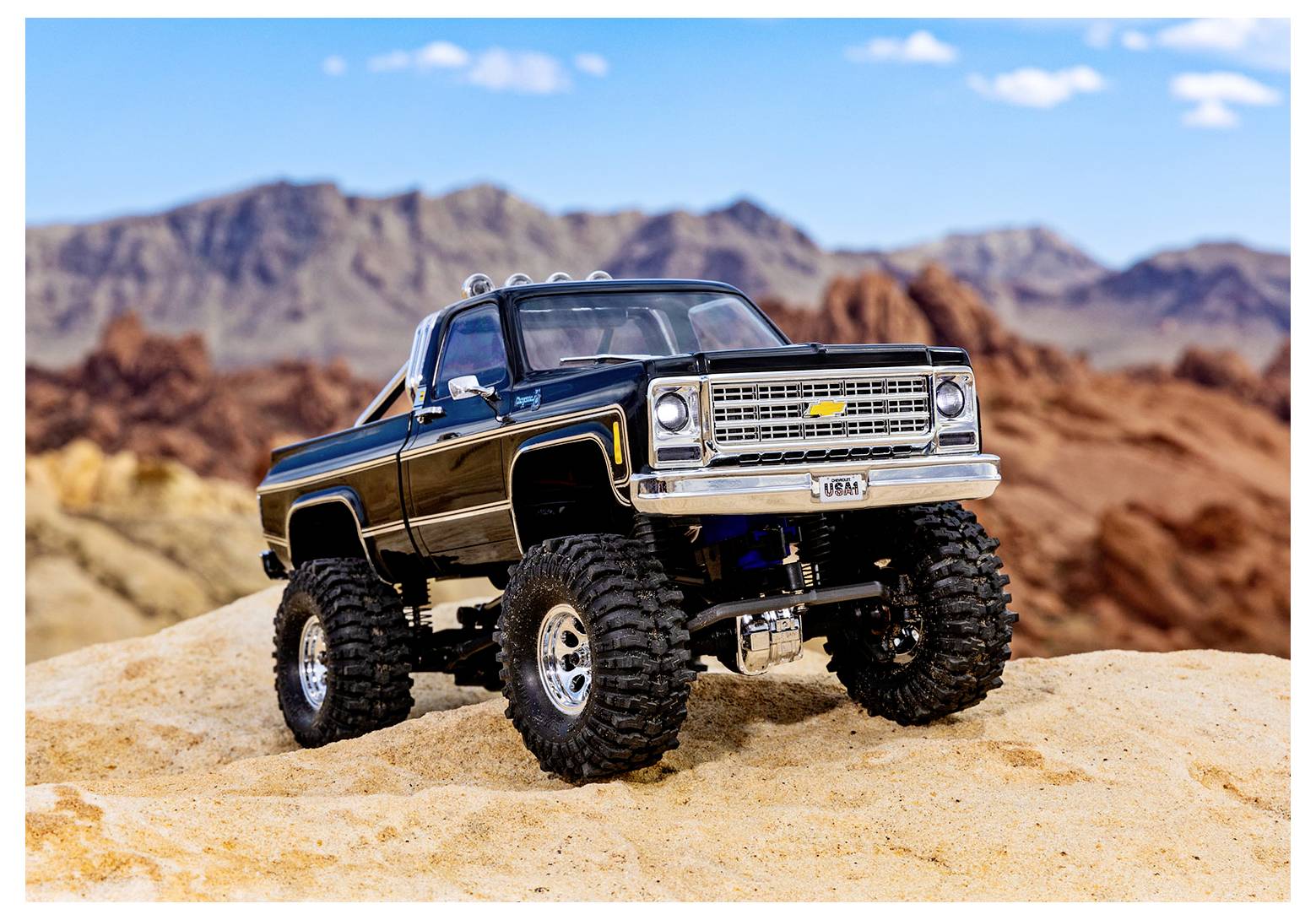 Traxxas TRX-4M Chevrolet K10 High Trail Edition Brushed 1:18 RC Modellauto Elektro Crawler Allradantrieb (4WD) 2,4GHz